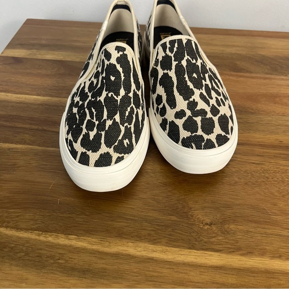 Keds Sneakers Double Decker Leopard Woven Slip On Women Sz 10 - Picture 5 of 9